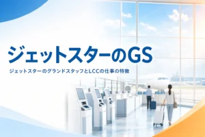 ジェットスターのグランドスタッフについて、LCCならではの仕事の特徴を解説する記事のアイキャッチ